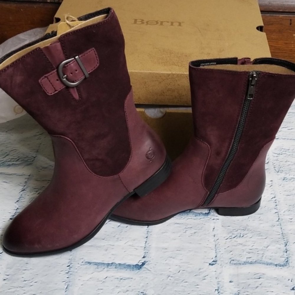 NWT Born Elma Suede and Leather Boot - Picture 3 of 7
